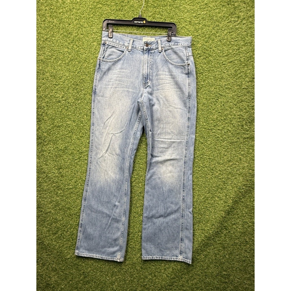 American Eagle Jeans Mens 32x33 Mid Rise Classic Boot Cut Light Wash Casual y2k